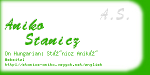 aniko stanicz business card